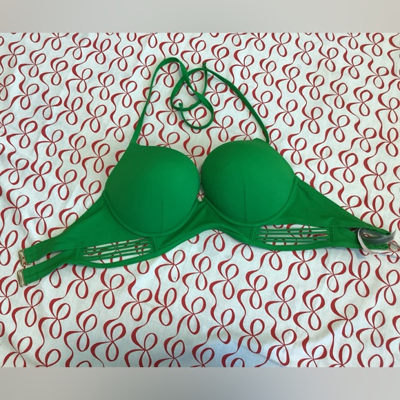 Victoria's Secret Other - Victoria's Secret Vibrant Green Bikini Top 34DD